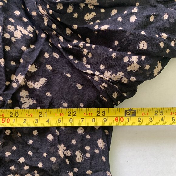 Isabel Marant Blouse Sz 36 S Black Embroidered Boho Tunic Holiday Snowflakes - Picture 12 of 15